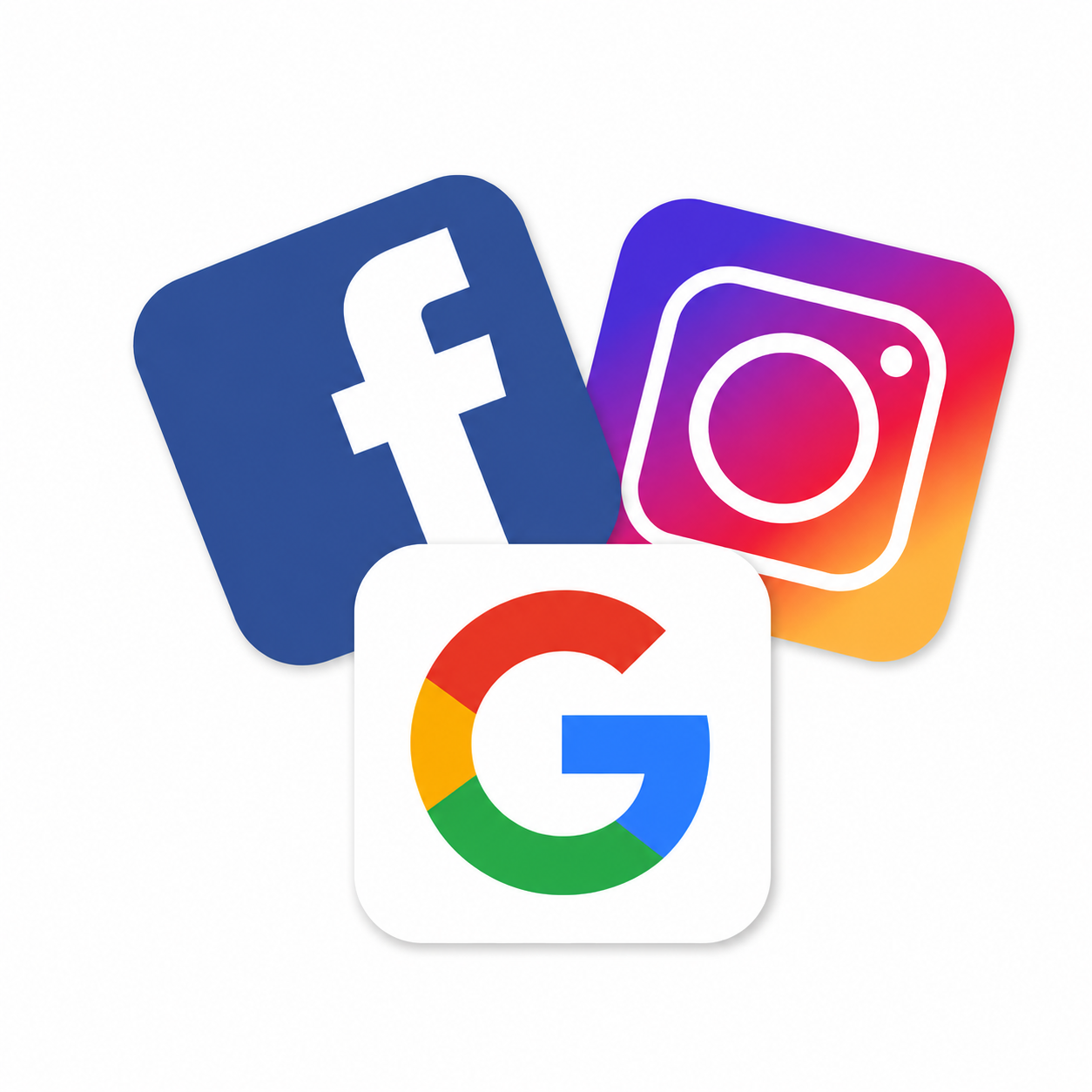 Facebook, Instagram, and Google